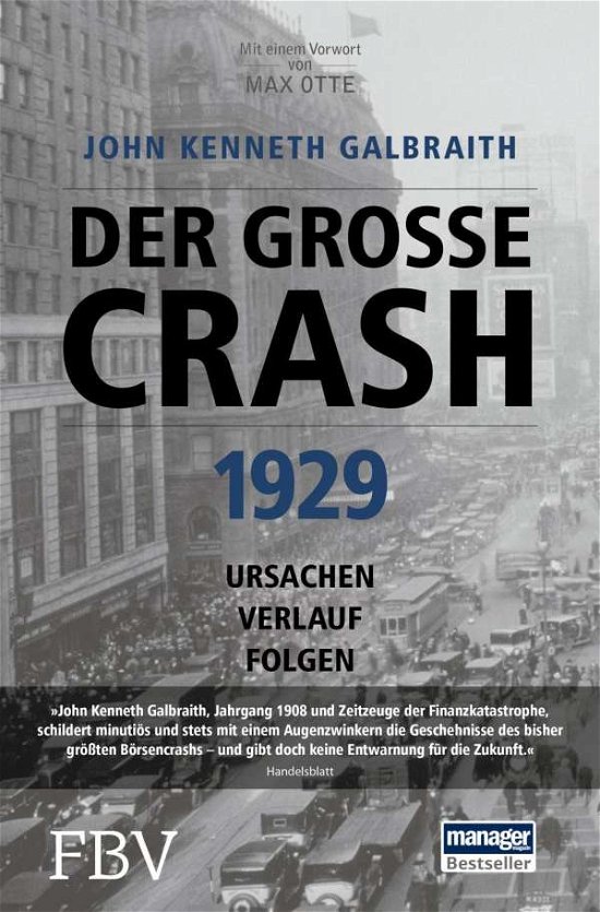 Cover for Galbraith · Der große Crash 1929 (Bog)