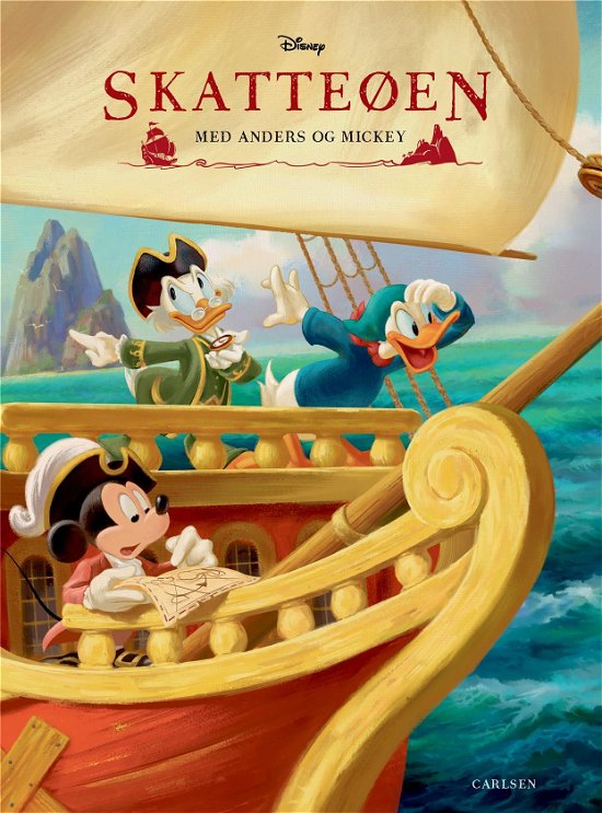 Skatteøen - med Anders og Mickey - Disney - Livros - CARLSEN - 9788711998762 - 3 de agosto de 2021