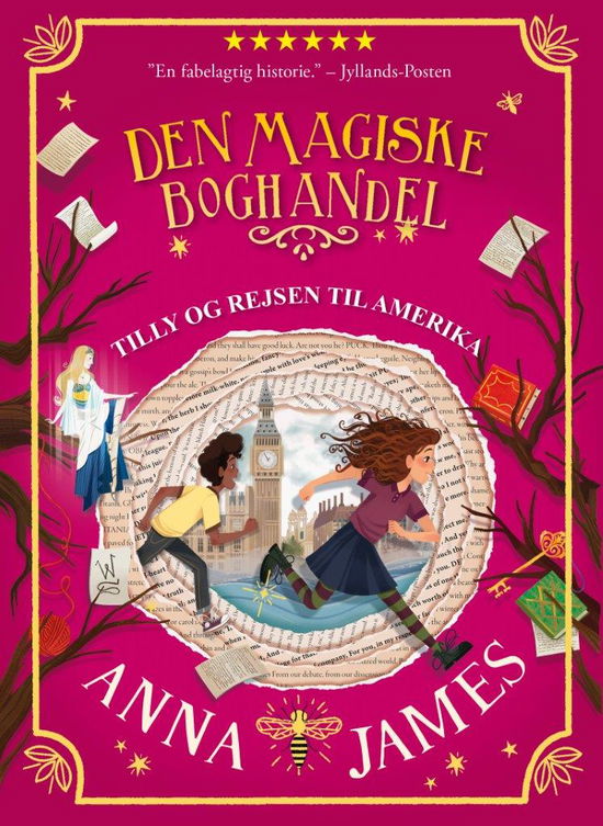 Cover for Anna James · Den magiske boghandel: Tilly og rejsen til Amerika (Inbunden Bok) [1:a utgåva] (2021)