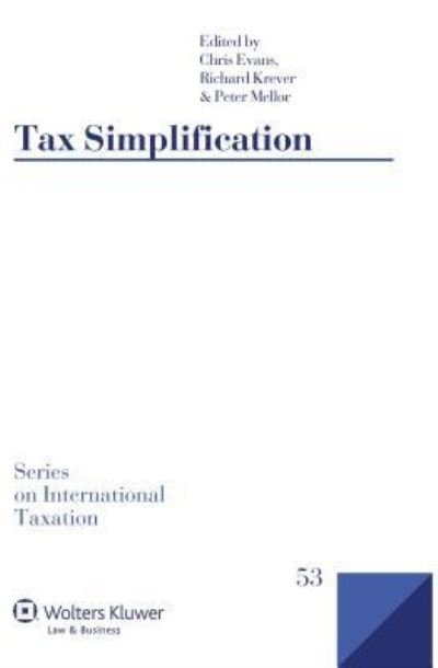 Cover for Chris Evans · Tax simplification (Buch) (2015)