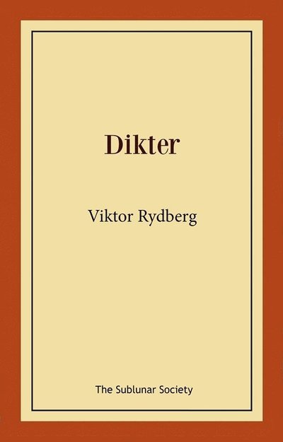 Cover for Viktor Rydberg · Dikter (Book) (2022)