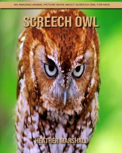 Cover for Heather Marshall · Screech Owl: An Amazing Animal Picture Book about Screech Owl for Kids (Pocketbok) (2021)