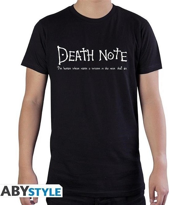 Cover for Death Note · DEATH NOTE - Tshirt Death Note man SS Black - ba (TILBEHØR)