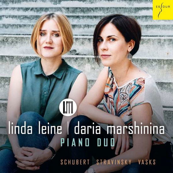 Cover for Linda Leine &amp; Daria Marshinina · Schubert Stravinsky Vasks (CD) (2019)