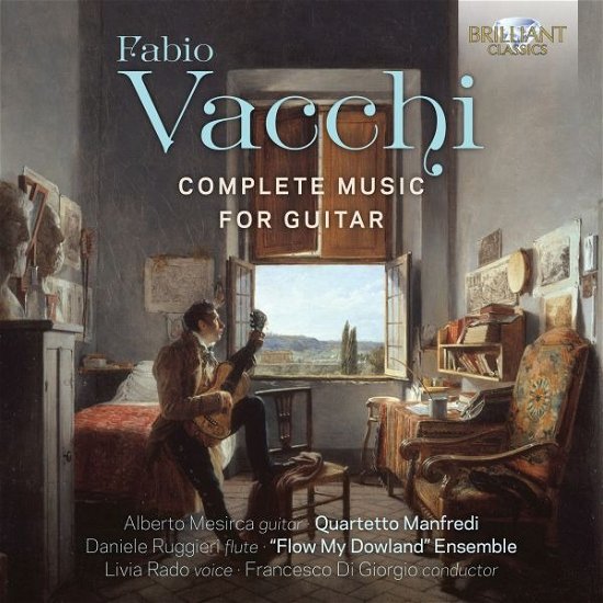 Cover for Alberto Mesirca / Quartetto Manfredi / Daniele Ruggieri / Flow My Dowland Ensemble / Livia Rado / Francesco Di Giorgio · Vacchi: Complete Music For Guitar (CD) (2023)