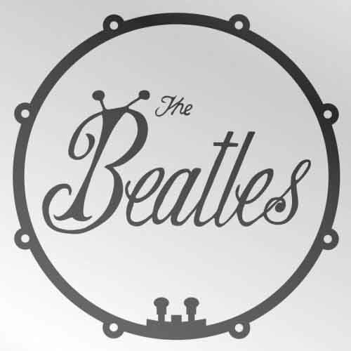 The Beatles Fridge Magnet: Bug Logo & Drum - The Beatles - Merchandise - Apple Corps - Accessories - 5055295337763 - 