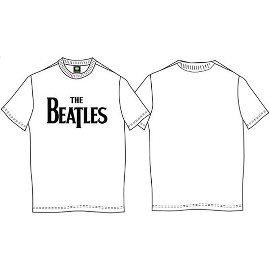 Cover for The Beatles · The Beatles Kids Tee: Drop T Logo - White T-shirt (1 - 2 Years) (T-shirt) [White - Kids edition]