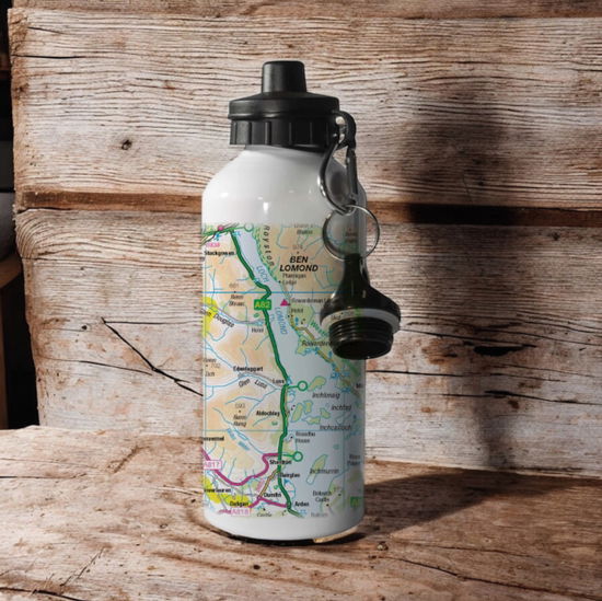 Cover for OS Map 600ml Metal Water Bottle - Loch Lomond and The Trossachs National Park (MERCH) (2025)