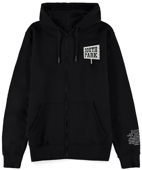 Men'S Zipper Hoodie - Xl Hooded Sweatshirts M Black - South Park - Muu -  - 8718526375763 - 