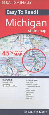 Cover for Rand Mcnally · Rand McNally: Michigan State Map (Landkarten) (2010)