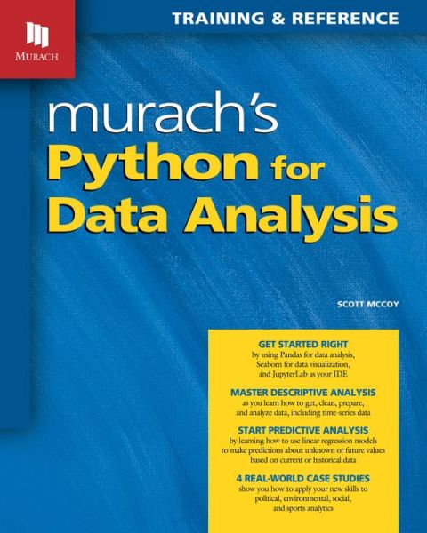 Cover for Scott McCoy · Murach's Python for Data Analysis (Paperback Book) (2021)