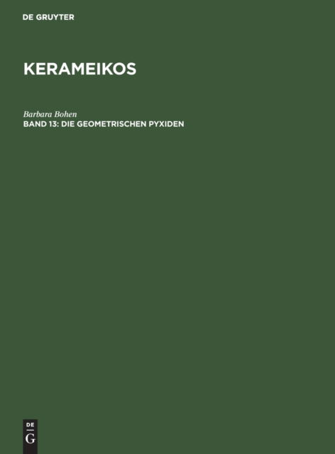 Cover for Kerameikos Band XIII (Hardcover Book) (1988)