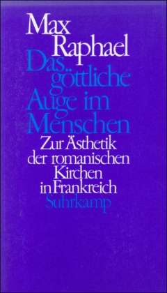 Cover for Max Raphael · GÃ¶ttliche Auge Im Menschen (Book)