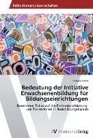 Cover for Posch · Bedeutung der Initiative Erwachse (Book)