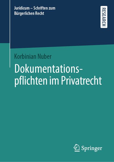 Cover for Nuber · Dokumentationspflichten im Privat (Bog) (2019)