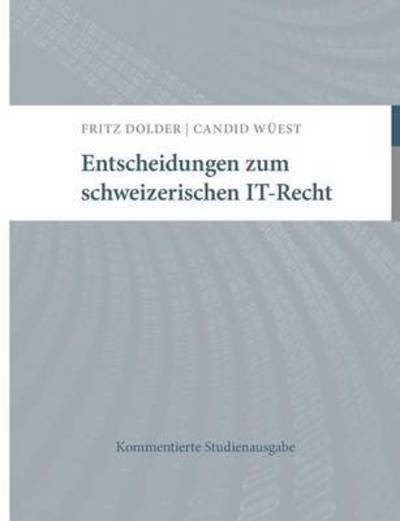 Cover for Dolder · Entscheidungen zum schweizerisch (Bog) (2016)