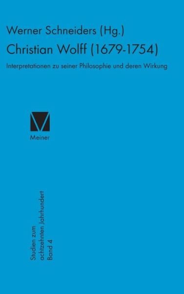 Cover for Christian Wolff 1679-1754 (Book) [German edition] (1986)