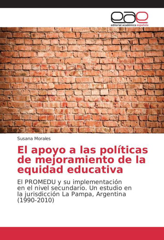 Cover for Morales · El apoyo a las políticas de mej (Book)