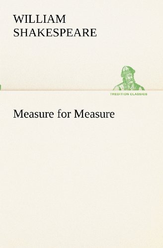 Cover for William Shakespeare · Measure for Measure (Tredition Classics) (Paperback Book) (2012)