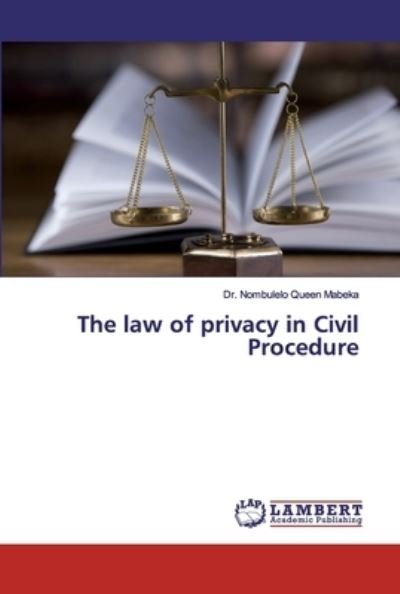Cover for Mabeka · The law of privacy in Civil Proc (Buch) (2020)