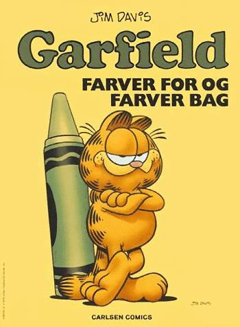 Cover for Jim Davis · Garfield farvealbum, nr. 4: Garfield - farver for og farver bag (Hæftet bog) [1. udgave] (1992)