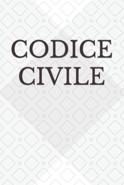 Cover for Aa VV · Codice civile (Paperback Bog) (2021)