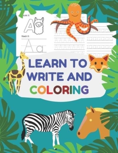Cover for Sketch Book Edition · Learn To Write And Coloring (Paperback Book) (2020)