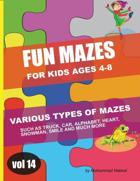 Cover for Muhammad Nabeel · Fun Mazes for Kids Ages 4-8 - Vol 14 (Paperback Bog) (2020)