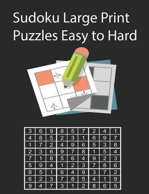 Cover for Sudoku Book · Sudoku Large Print Puzzles Easy to Hard (Paperback Bog) (2020)