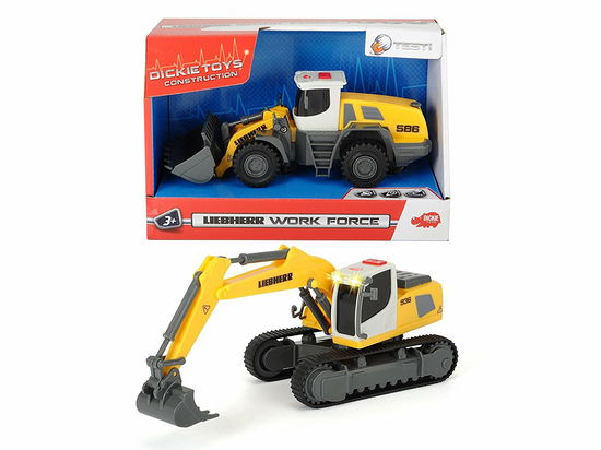 Dickie Toys - Construction - Mezzo Da Lavoro Liebherr 18 Cm Con Luci E Suoni (Assortimento) - Dickie Toys - Produtos -  - 4006333053764 - 