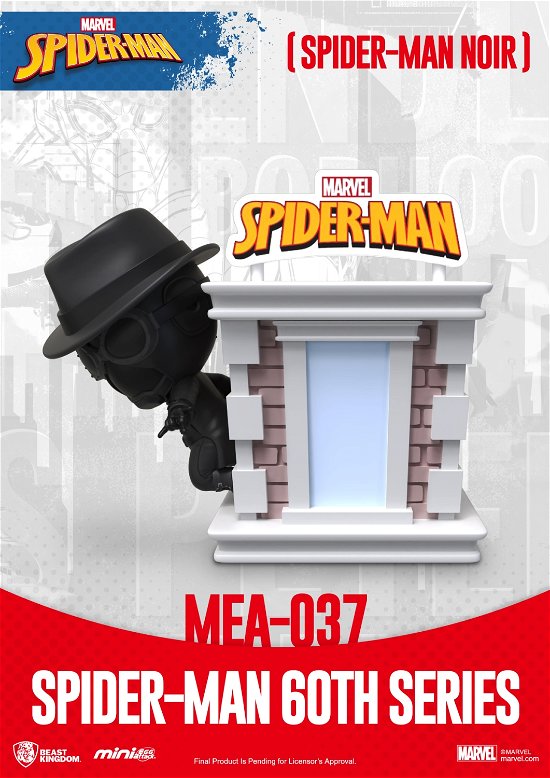 Marvel Spider-man Spider-noir 60 Anniversary Series Mini Egg Attack Figure - Disney - Merchandise - BEAST KINGDOM - 4711203450764 - 20. marts 2023