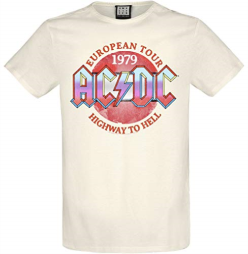 Ac/Dc Vintage 79 Amplified Vintage White X Large T Shirt - AC/DC - Produtos - AMPLIFIED - 5054488494764 - 