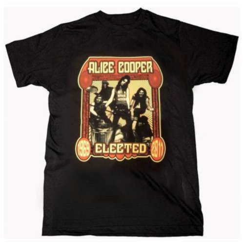 Alice Cooper Unisex T-Shirt: Elected Band - Alice Cooper - Fanituote - Global - Apparel - 5055295343764 - 