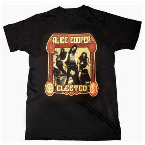 Cover for Alice Cooper · Alice Cooper Unisex T-Shirt: Elected Band (T-shirt) [size S] [Black - Unisex edition]