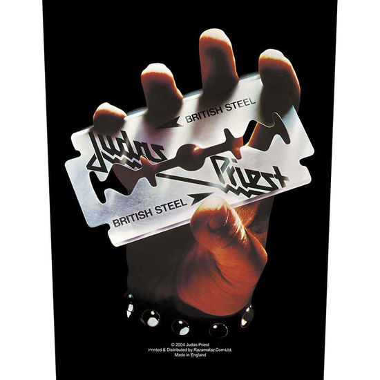 Judas Priest Back Patch: British Steel - Judas Priest - Produtos - PHD - 5055339708764 - 19 de agosto de 2019