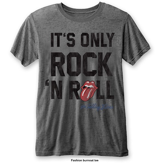Cover for The Rolling Stones · The Rolling Stones Unisex T-Shirt: It's Only Rock n' Roll (Burnout) (T-shirt) [size S] [Grey - Unisex edition]