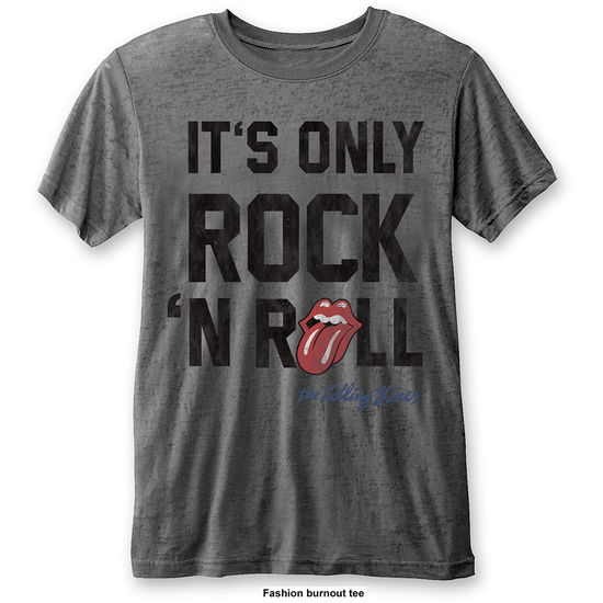 Cover for The Rolling Stones · The Rolling Stones Unisex T-Shirt: It's Only Rock n' Roll (Burnout) (MERCH) [size S] [Grey - Unisex edition] (2016)