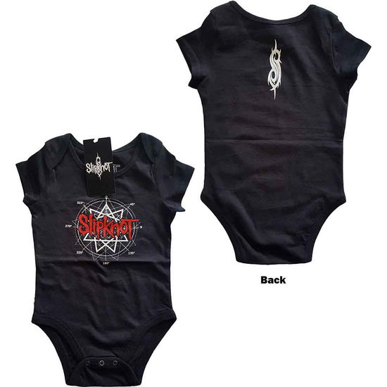 Cover for Slipknot · Slipknot Kids Baby Grow: Star Logo (Back Print) (0-3 Months) (Kläder) [size 0-6mths] [Black - Kids edition]