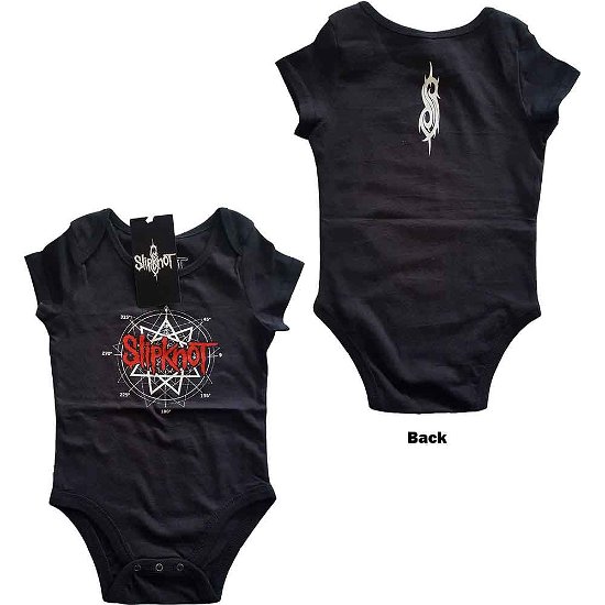 Cover for Slipknot · Slipknot Kids Baby Grow: Star Logo (Back Print) (0-3 Months) (CLOTHES) [size 0-6mths] [Black - Kids edition]