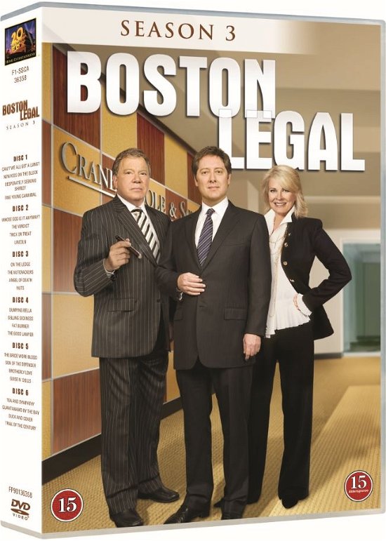 Cover for Boston Legal · Boston Legal - Season 3 (DVD) (2016)