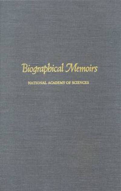 Cover for National Academy of Sciences · Biographical Memoirs: Volume 79 (Taschenbuch) (1994)