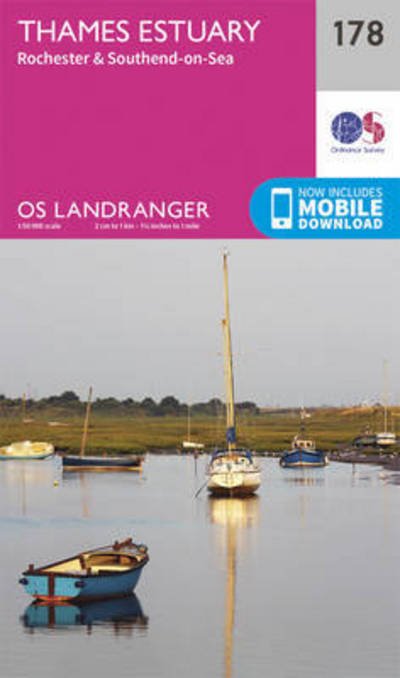 Cover for Ordnance Survey · Thames Estuary, Rochester &amp; Southend-on-Sea - OS Landranger Map (Landkart) [February 2016 edition] (2016)