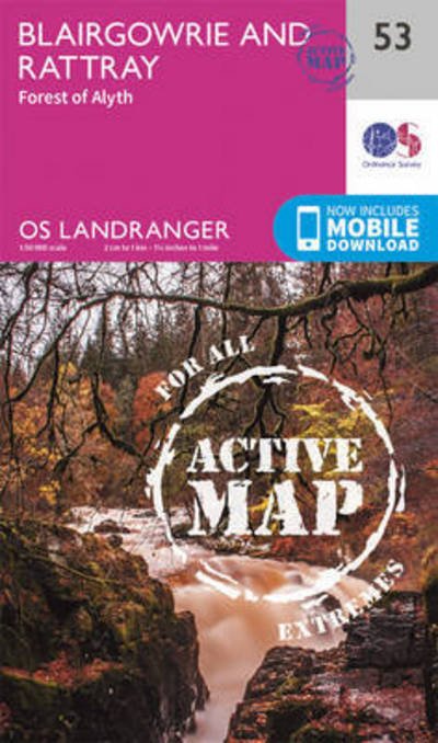Cover for Ordnance Survey · Blairgowrie &amp; Forest of Alyth - OS Landranger Active Map (Landkart) [February 2016 edition] (2016)