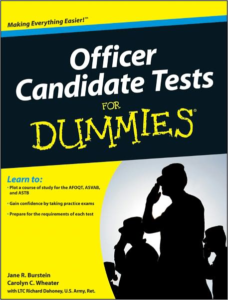 Cover for Jane R. Burstein · Officer Candidate Tests For Dummies (Paperback Book) (2011)