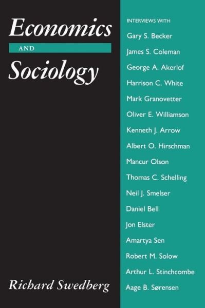 Cover for Richard Swedberg · Economics and Sociology: Redefining Their Boundaries: Conversations with Economists and Sociologists (Paperback Book) (1990)