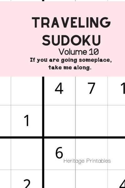 Cover for Heritage Printables · Traveling Sudoku Volume 10 (Pocketbok) (2019)