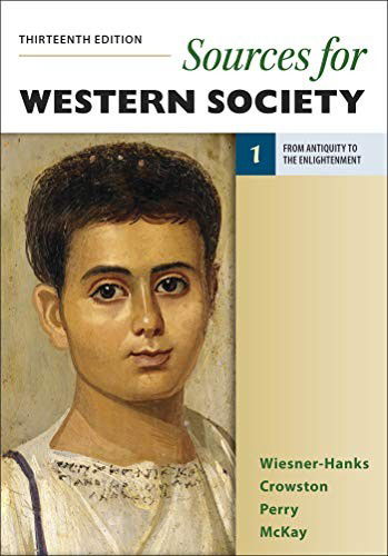 Cover for Merry E. Wiesner-Hanks · Sources for Western Society, Volume 1 : From Antiquity to the Enlightenment (Paperback Book) (2019)