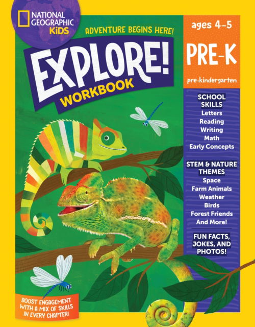 Cover for National Geographic Kids · National Geographic Kids Explore! Workbook Pre-K (Pocketbok) (2025)