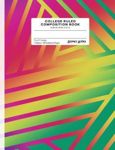 Cover for Stepney Books · College Ruled Composition Book (Paperback Book) (2018)