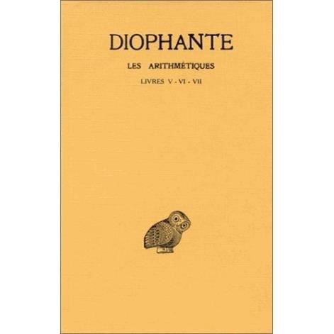 Cover for Diophante · Les Arithmétiques Tome Iv: Livres V-vii. (Collection Des Universites De France Serie Grecque) (French Edition) (Paperback Book) [French edition] (2002)